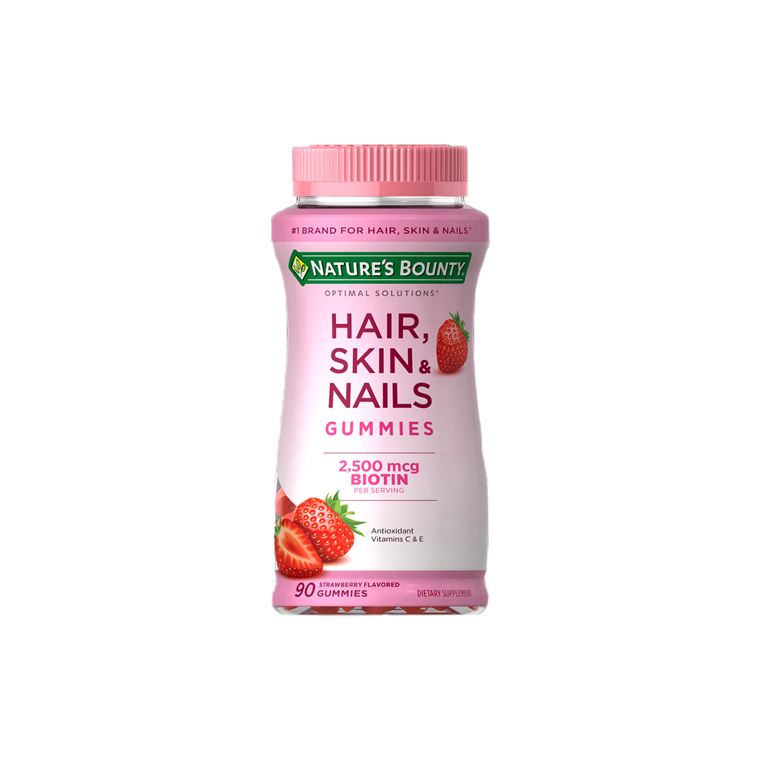 Nature's Bounty Hair, Skin & Nails Gummies with Biotin – 90 Gummies