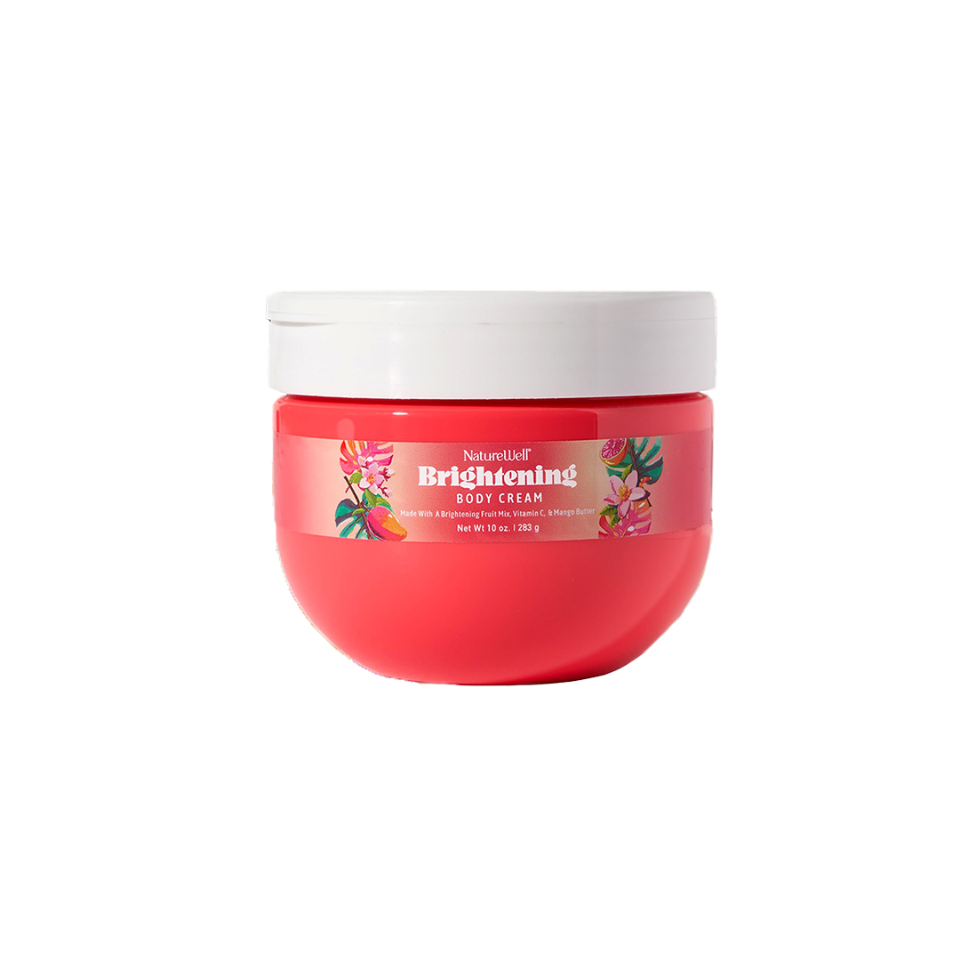 NATURE WELL Brightening Body Cream with Vitamin C & Mango Butter – 10 oz