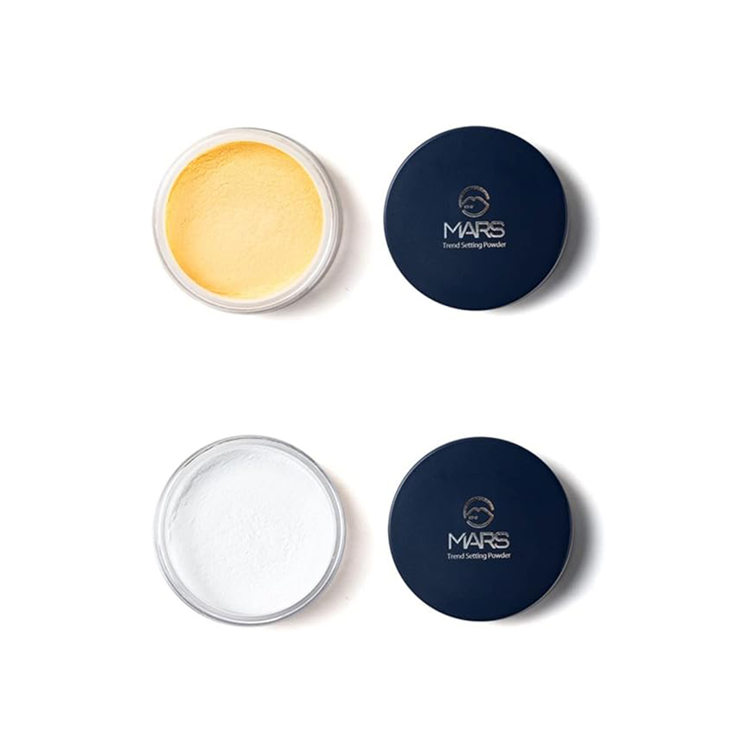 MARS Trend Setting Ultra Fine Matte Loose Powder Compact – Banana + Mate